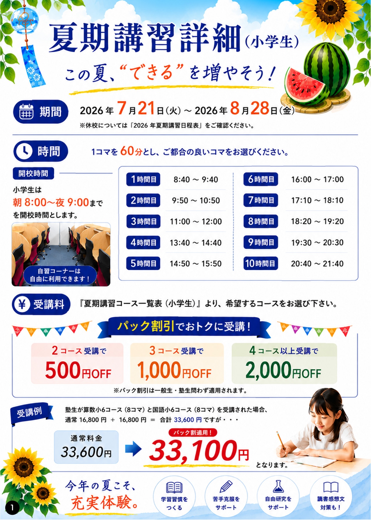 小学生の時間割